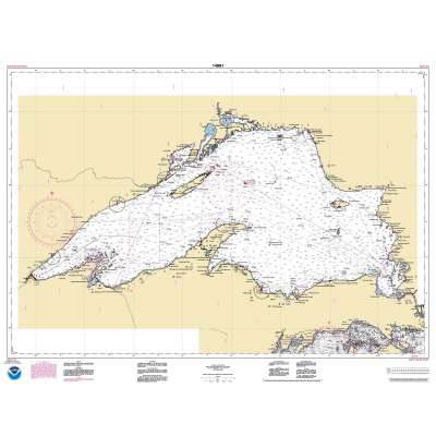 NOAA Chart 14961: Lake Superior (Mercator Projection)