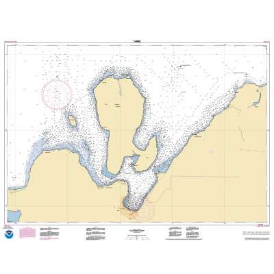 HISTORICAL NOAA Chart 14969: Munising Harbor and Approaches;Munising Harbor