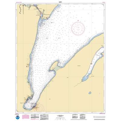 HISTORICAL NOAA Chart 14971: Keweenaw Bay;L'Anse and Baraga Harbors