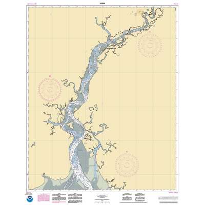 HISTORICAL NOAA Chart 16304: Kuskokwim Bay to Bethel