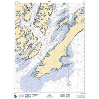 HISTORICAL NOAA Chart 16701: Prince William Sound-western entrance