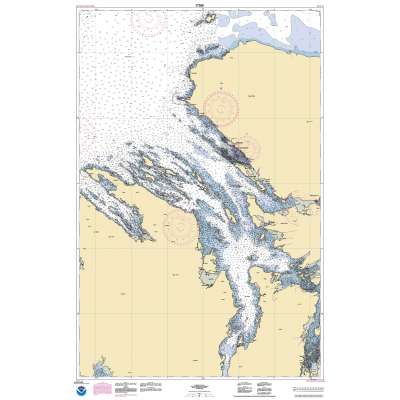 HISTORICAL NOAA Chart 17368: Keku Strait-northern part: including Saginaw and Security Bays and Port Camden;Kake Inset