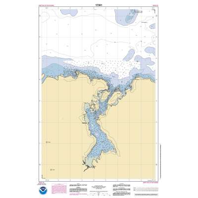 HISTORICAL NOAA Chart 17381: Red Bay: Prince of Wales Island