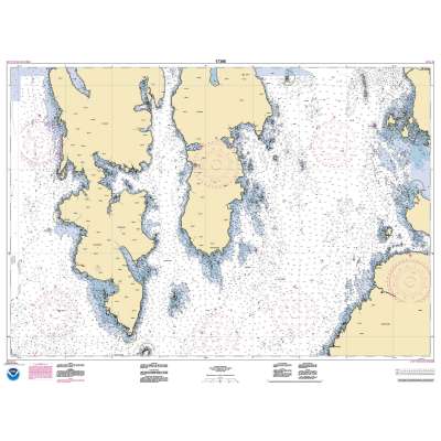 HISTORICAL NOAA Chart 17386: Sumner Strait-Southern part