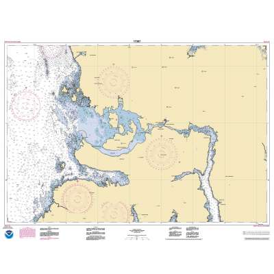 HISTORICAL NOAA Chart 17387: Shakan and Shipley Bays and Part of El Capitan Passage;El Capitan Pasage: Dry Pass to Shakan Strait