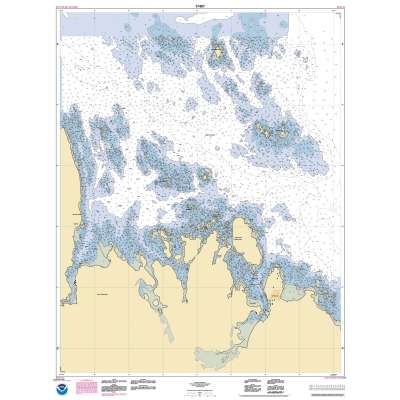 HISTORICAL NOAA Chart 17401: Lake Bay and approaches: Clarence Str.