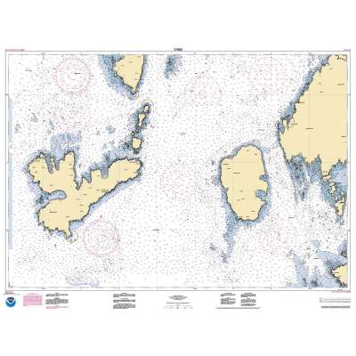 HISTORICAL NOAA Chart 17402: Southern Entrances to Sumner Strait