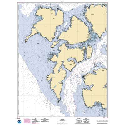 HISTORICAL NOAA Chart 17406: Baker: Noyes: and Lulu Islands and adjacent waters