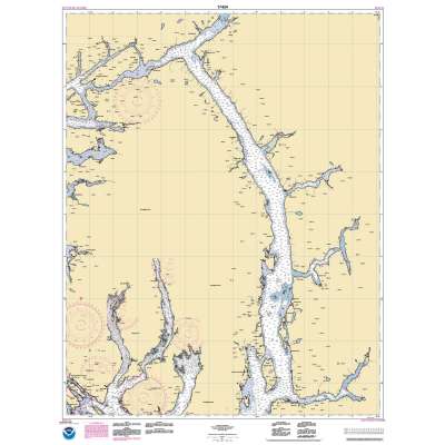 HISTORICAL NOAA Chart 17424: Behm Canal-eastern part