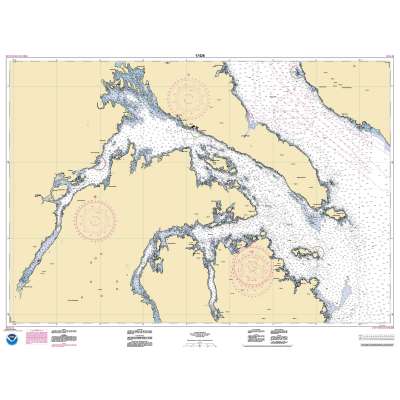 HISTORICAL NOAA Chart 17426: Kasaan Bay: Clarence Strait;Hollis Anchorage: eastern part;Lyman Anchorage
