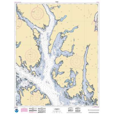 HISTORICAL NOAA Chart 17431: N. end of Cordova Bay and Hetta Inlet