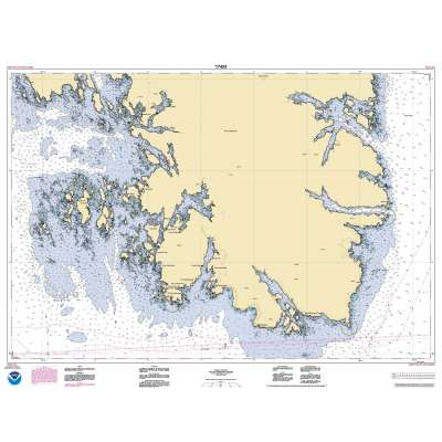 HISTORICAL NOAA Chart 17433: Kendrick Bay to SHipwreck Point: Prince of Wales Island