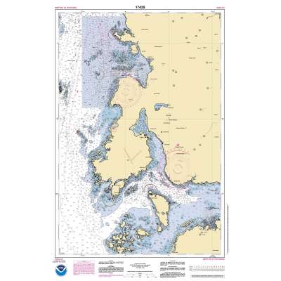 HISTORICAL NOAA Chart 17435: Harbors in Clarence Strait Port Chester: Annette Island;Tamgas Harbor: Annette Island;Metlakatla Harbor