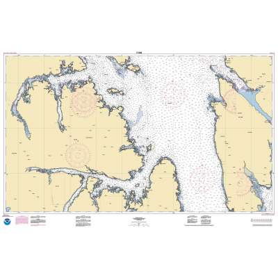 HISTORICAL NOAA Chart 17436: Clarence Strait: Cholmondeley Sound and Skowl Arm