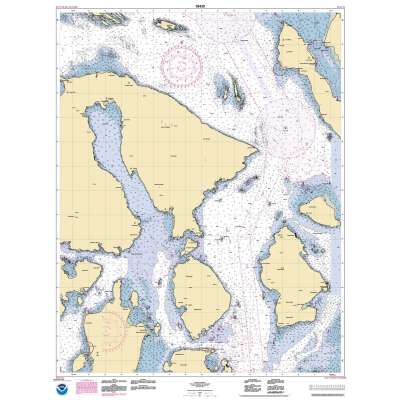 HISTORICAL NOAA Chart 18430: Rosario Strait-northern part