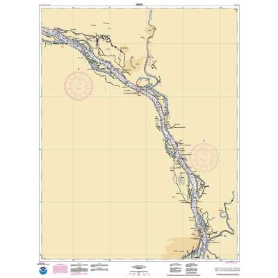 NOAA Chart 18524: Columbia River Crims Island to Saint Helens