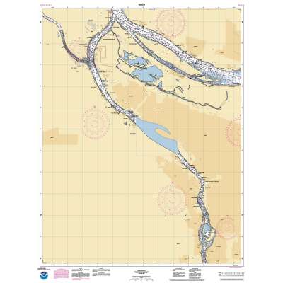 NOAA Chart 18526: Port of Portland: Including Vancouver;Multnomah Channel-southern part