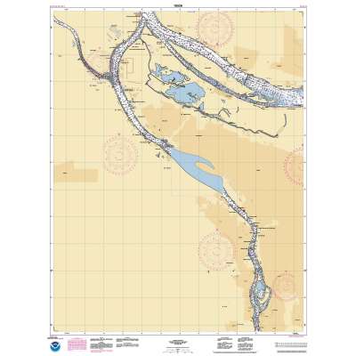 HISTORICAL NOAA Chart 18526: Port of Portland: Including Vancouver;Multnomah Channel-southern part