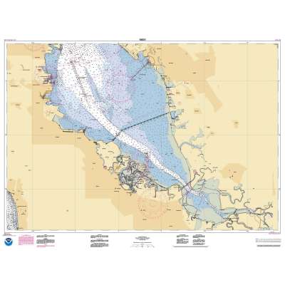 HISTORICAL NOAA Chart 18651: San Francisco Bay-southern part;Redwood Creek.;Oyster Point