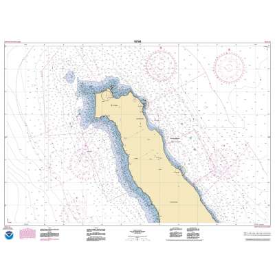 HISTORICAL NOAA Chart 18763: San Clemente lsland northern part;Wison Cove