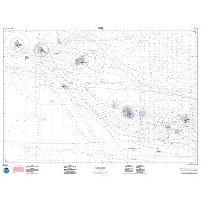 HISTORICAL NOAA Chart 19022: Laysan Island to Kure Atoll