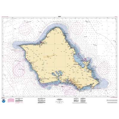 HISTORICAL NOAA Chart 19357: Island of O'ahu;Barbers Point Harbor