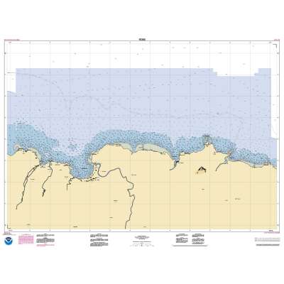 HISTORICAL NOAA Chart 19385: North Coast of Kaua'i Ha'ena Point to Kepuhi Point