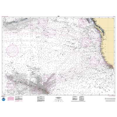 NOAA Chart 530: North America West Coast San Diego to Aleutian Islands and Hawai'ian Islands