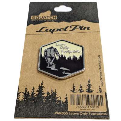 Leave Only Footprints - Lapel Pin