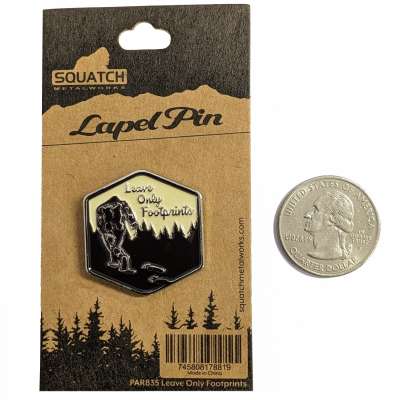 Leave Only Footprints - Lapel Pin