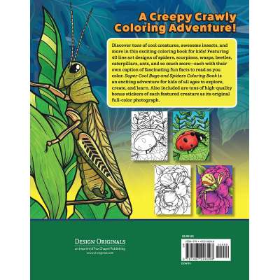 Super Cool Bugs and Spiders Coloring Book