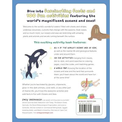 Fun with Oceans and Seas: A Big Activity Book for Kids about Our Wonderful Waters (and Marvelous Marine Life) - Book