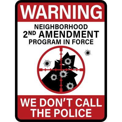 Neighborhood Watch "Target Practice" STICKER (10 PACK)
