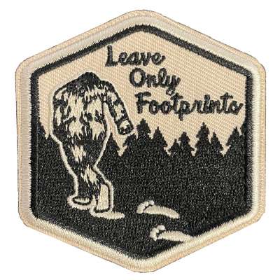 Leave Only Footprints - Patch