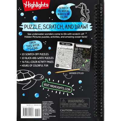 Scratch-Off Hidden Pictures Mysterious Ocean Puzzles - Book