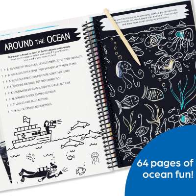 Scratch-Off Hidden Pictures Mysterious Ocean Puzzles - Book