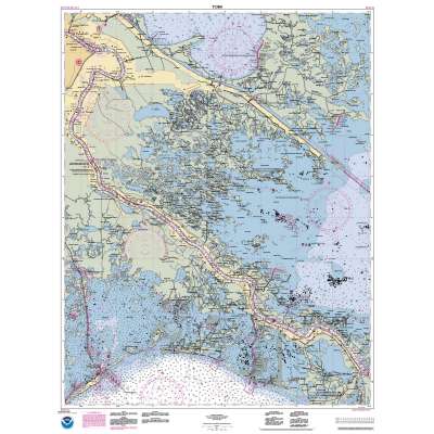 HISTORICAL NOAA Chart 11364: Mississippi River-Venice to New Orleans