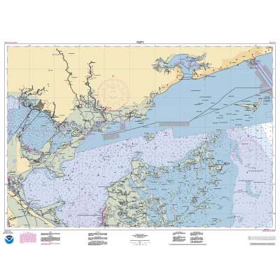 HISTORICAL NOAA Chart 11371: Lake Borgne and approaches Cat Island to Point aux Herbes