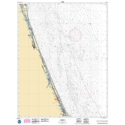 HISTORICAL NOAA Chart 11486: St. Augustine Light to Ponce de Leon Inlet