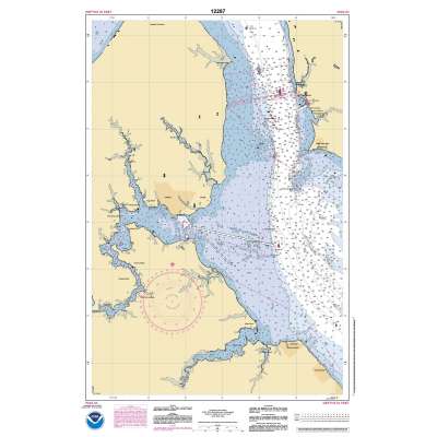 HISTORICAL NOAA Chart 12287: Potomac River Dahlgren and Vicinity