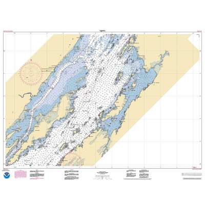 HISTORICAL NOAA Chart 14771: Butternut Bay: Ont.: to Ironsides l.: N.Y.