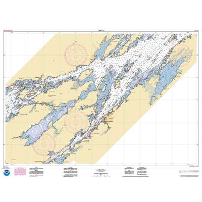 HISTORICAL NOAA Chart 14772: Ironsides l.: N.Y.: to Bingham l.: Ont.