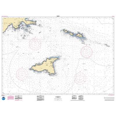 HISTORICAL NOAA Chart 16423: Shemya Island to Attu Island