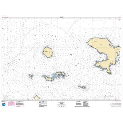 HISTORICAL NOAA Chart 16465: Tanaga Island to Unalga Island