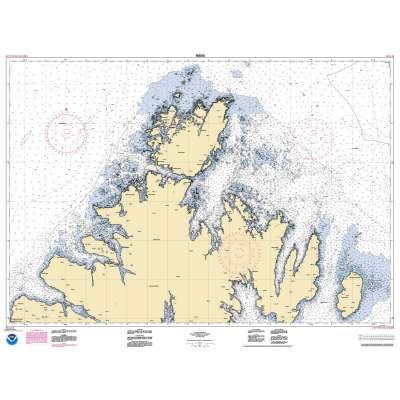 HISTORICAL NOAA Chart 16604: Shuyak and Afognak Islands and adjacent waters