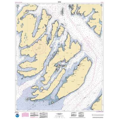 HISTORICAL NOAA Chart 16702: Latouche Passage to Whale Bay