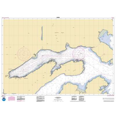 HISTORICAL NOAA Chart 16706: Passage Canal incl. Port of Whittier;Port of Whittier