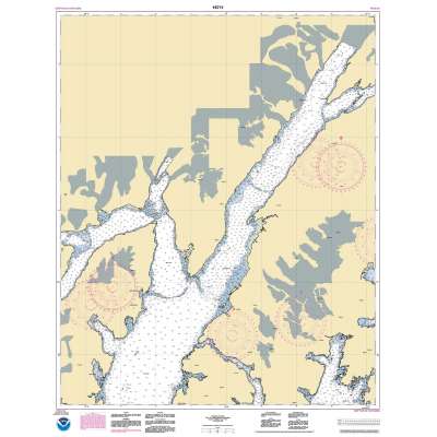 HISTORICAL NOAA Chart 16711: Port Wells: including College Fiord and Harriman Fiord