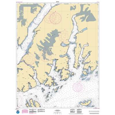 HISTORICAL NOAA Chart 16712: Unakwik Inlet to Esther Passage and College Fiord