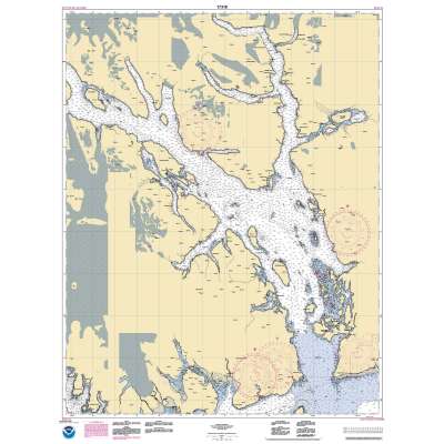 HISTORICAL NOAA Chart 17318: Glacier Bay;Bartlett Cove